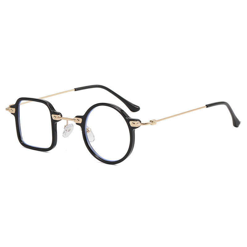 Ladies elegant round hybrid glasses with square design Bowlift