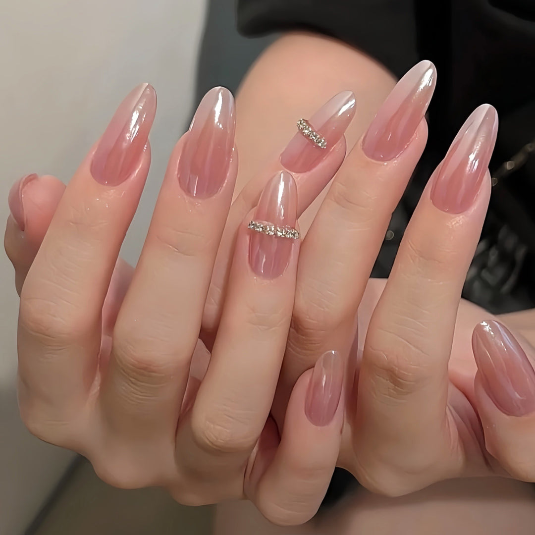 Sculpted French Tip Nail Enhancements Bowlift