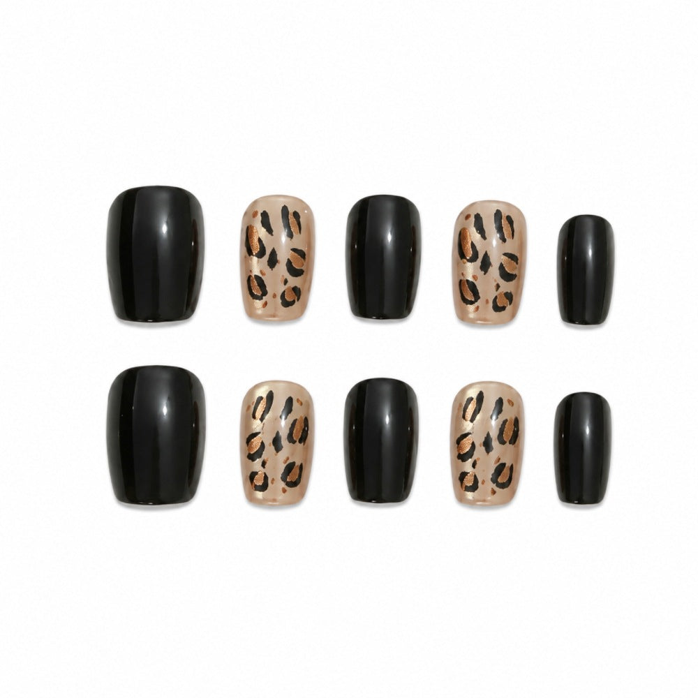 Stylish Animal Print Press-On Nails Bowlift