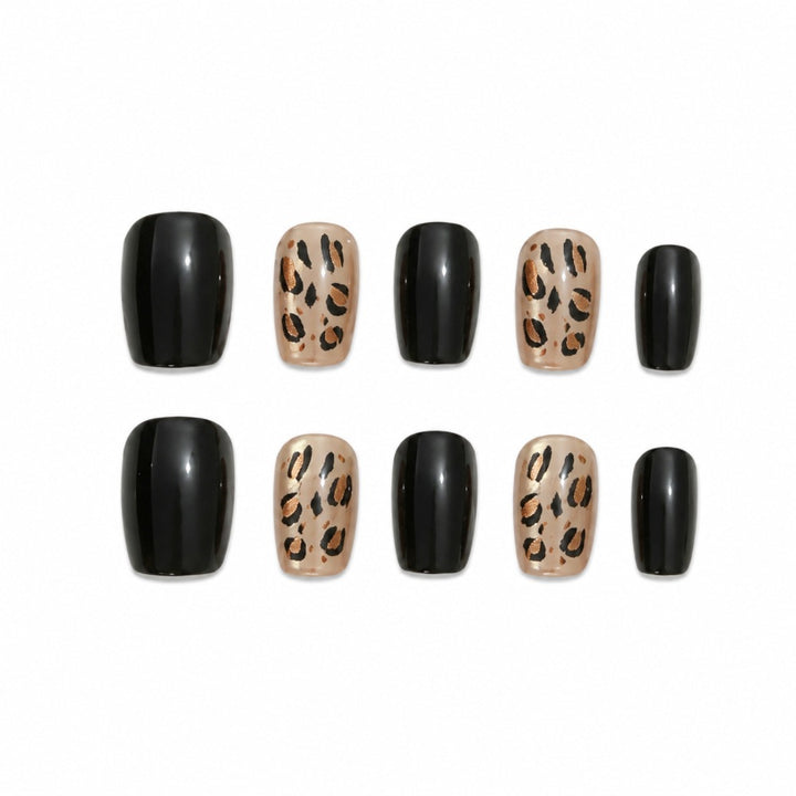 Stylish Animal Print Press-On Nails Bowlift
