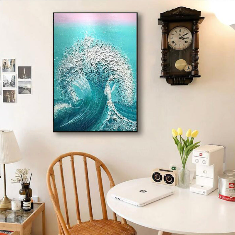 Ocean Wave Textured Canvas Art