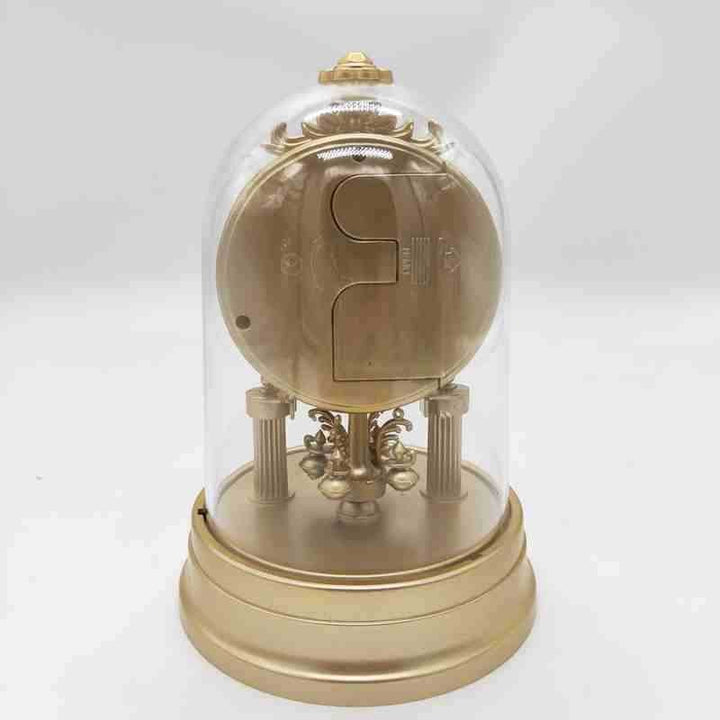Classic table clock in elegant glass case Bowlift