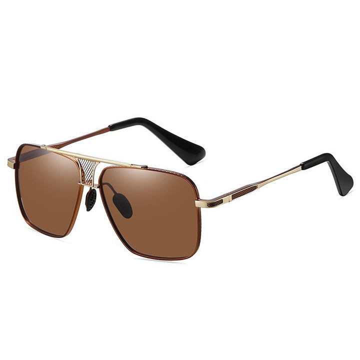 Women's Square Sunglasses with Stylish Metal Frame and High-Quality UV Protection Bowlift