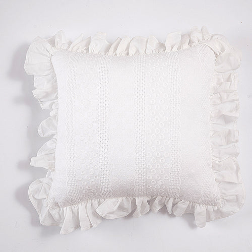 Decorative Ruffled Throw Pillow
