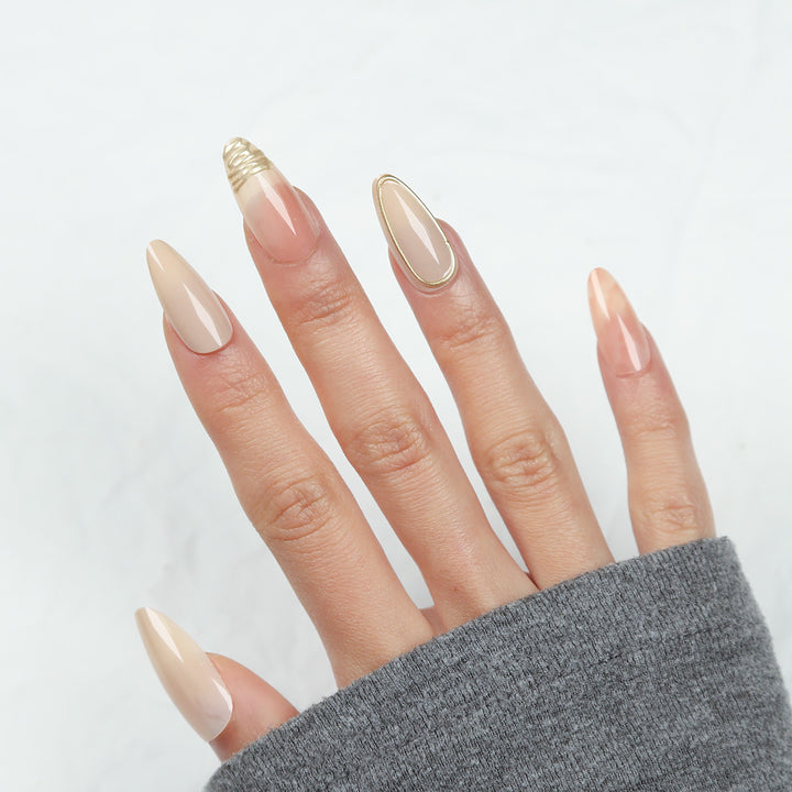 Elegant Stiletto Press-On Nail Art Set Bowlift