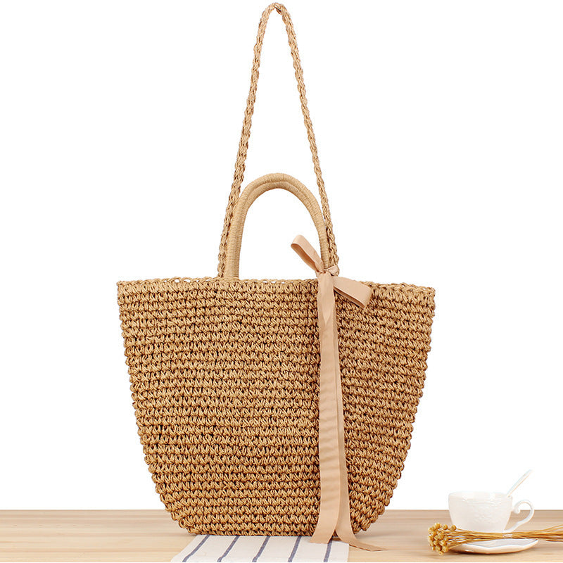 Elegant Straw Shopping Bag Bowlift