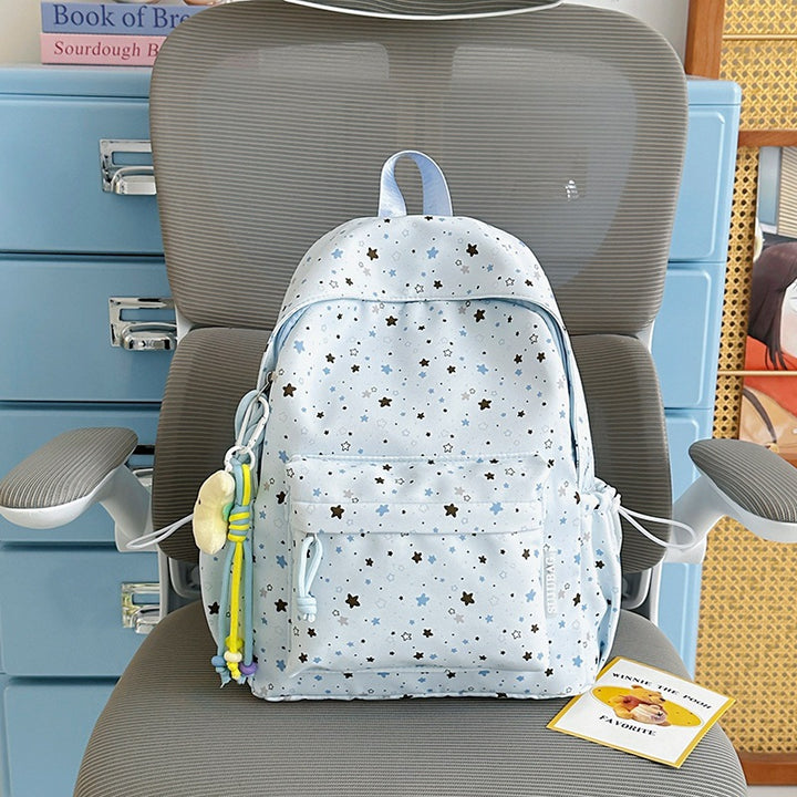 Fun Star-Patterned Backpack Bowlift