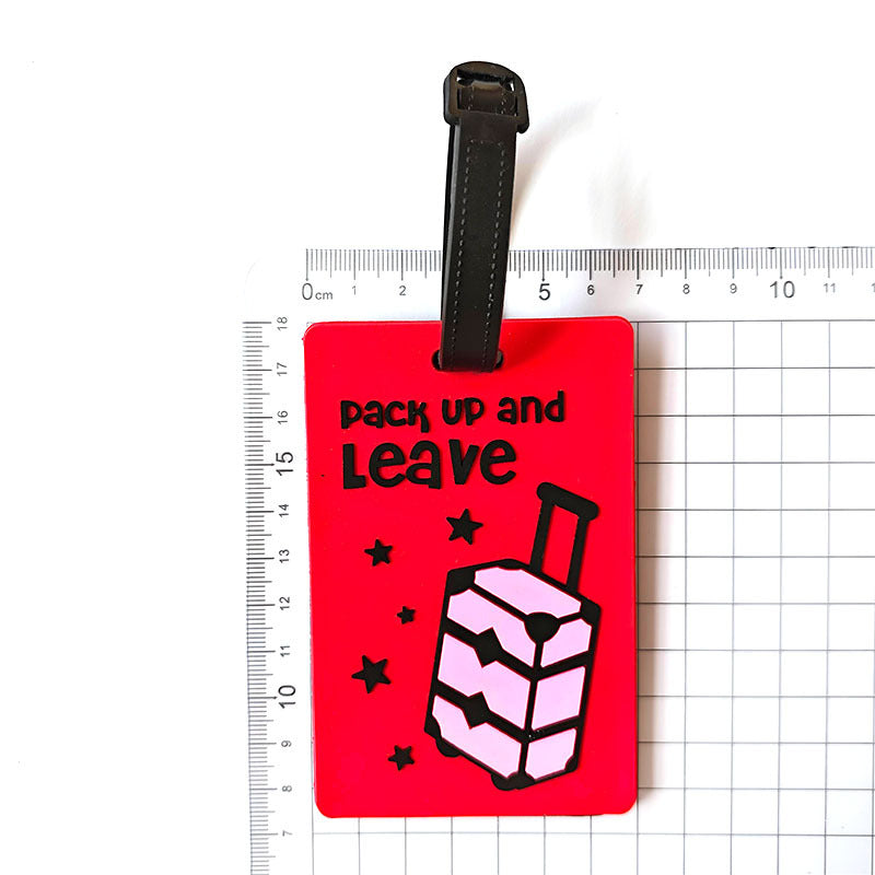 Unisex luggage tag in creative rainbow design Bowlift