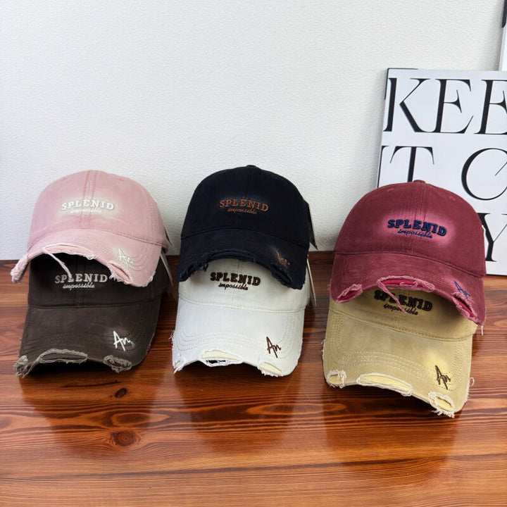 Women's Distressed Graphic Baseball Cap Bowlift