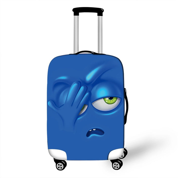 Unisex Hard-shell suitcase with funny cartoon face Bowlift