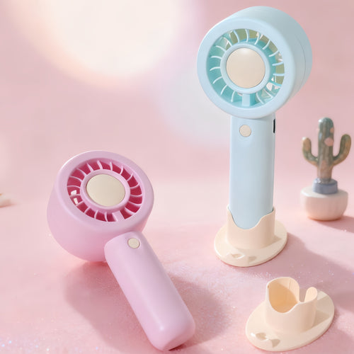 Women's portable mini handheld fan with USB charging function and flexible design Bowlift