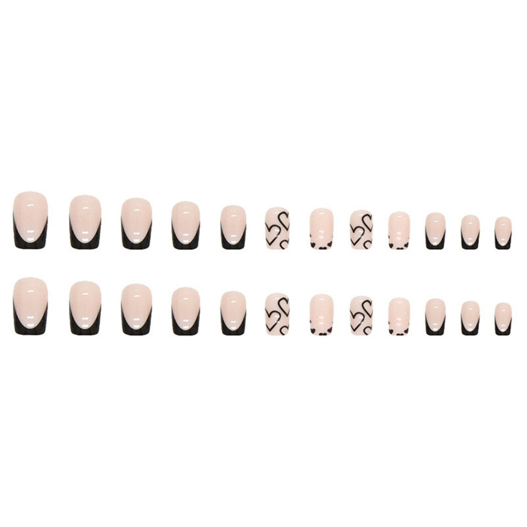 Elegant Heart Pattern Nail Art Bowlift