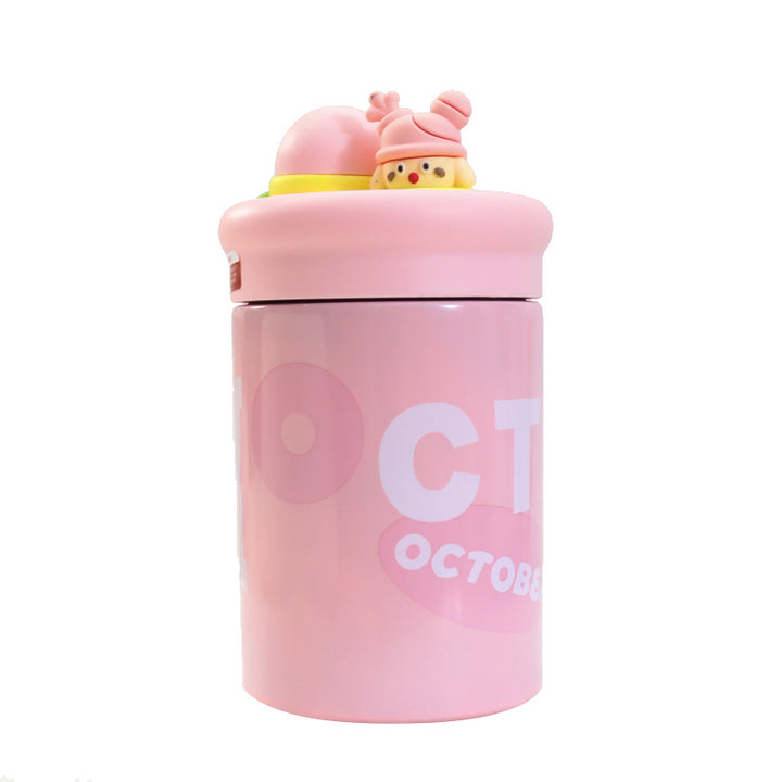 Women's Insulated Water Bottle with Cheerful Design Bowlift