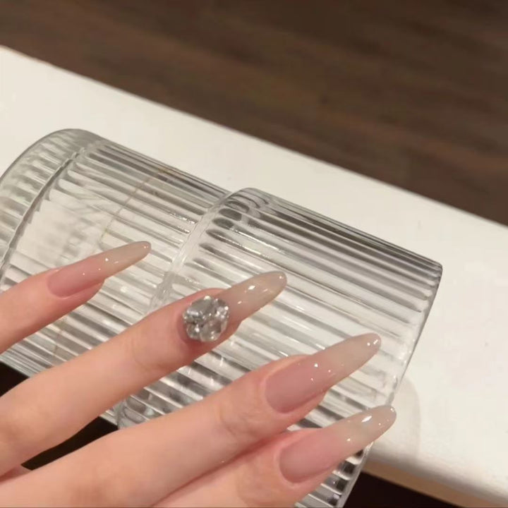 Artistic Press-On Nail Set with Unique Designs Bowlift