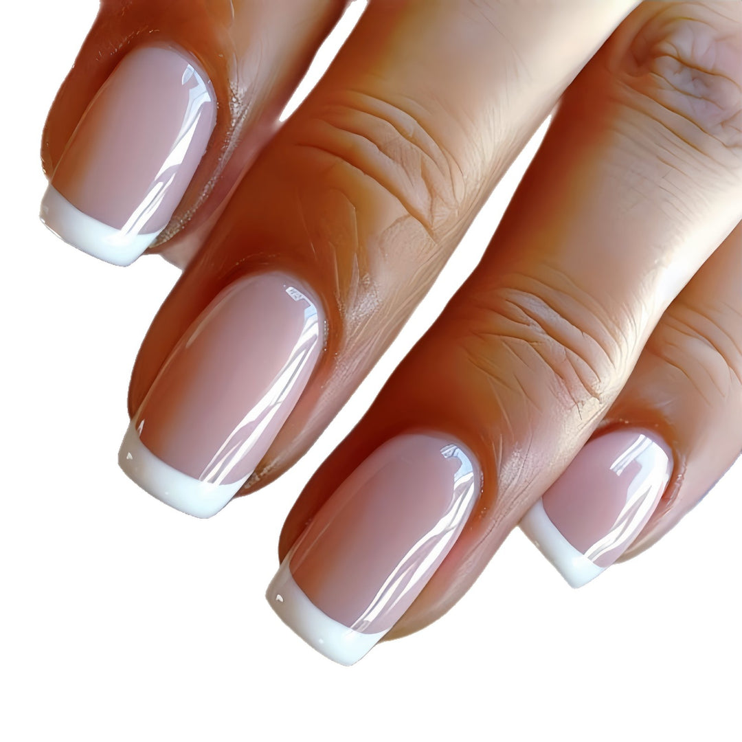 Artificial nails with French manicure Bowlift