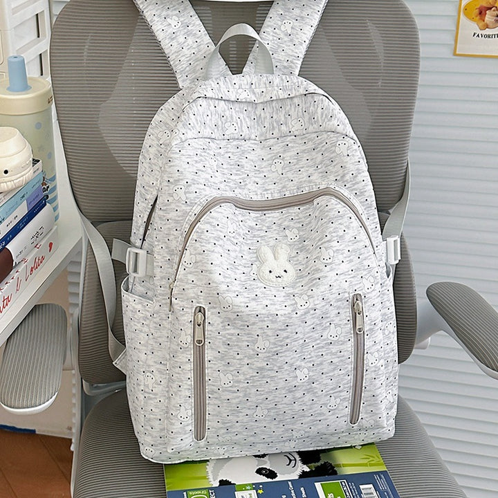 Cute Bunny-Themed School Backpack Bowlift