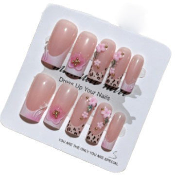 Floral Decorative Nail Tips Bowlift