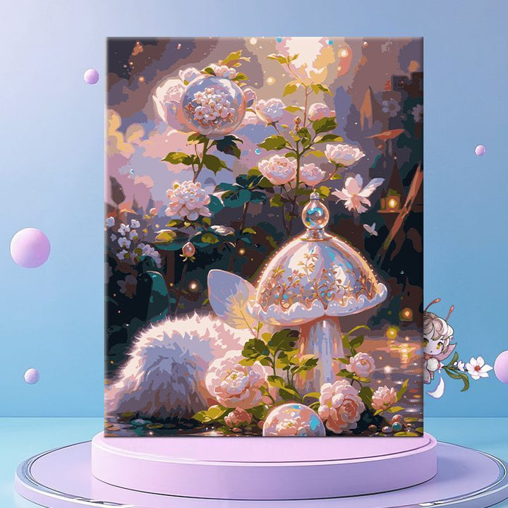 Whimsical Floral Fantasy Canvas Wall Art Bowlift