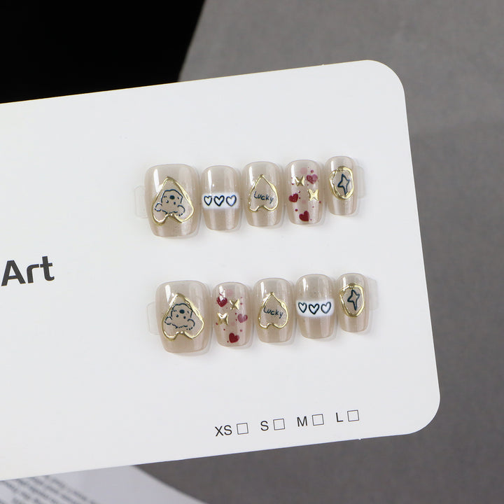 Themed Press-On Nail Set Bowlift