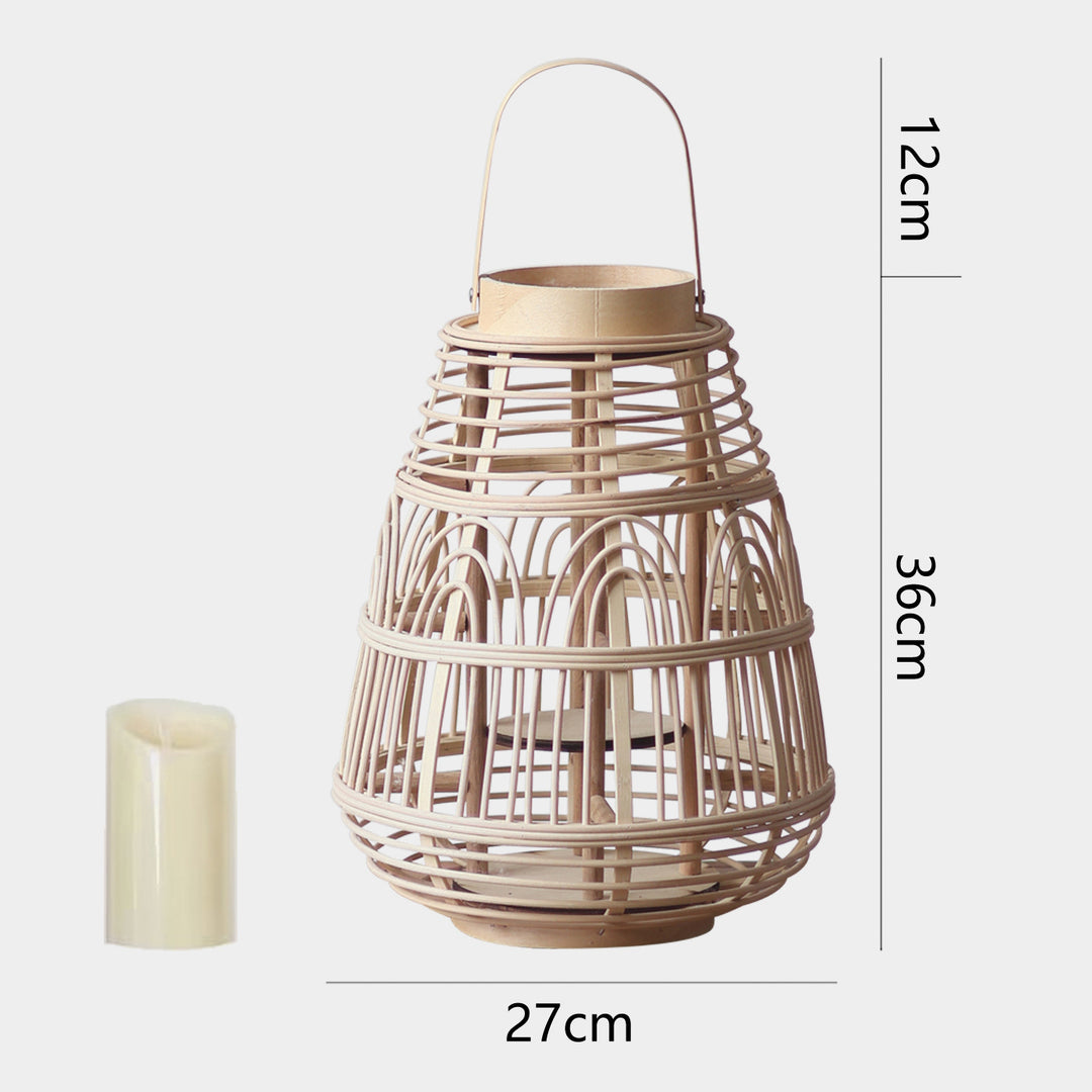 Handcrafted Rattan Lantern Bowlift