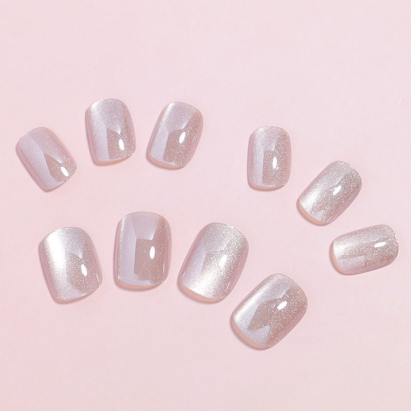 Premium Shimmer Press-On Nail Set Bowlift