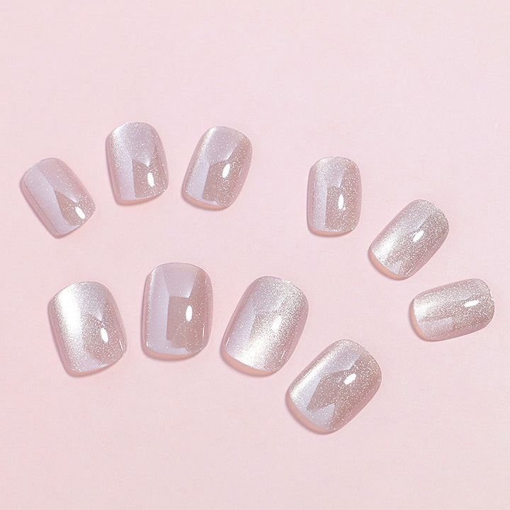Premium Shimmer Press-On Nail Set Bowlift