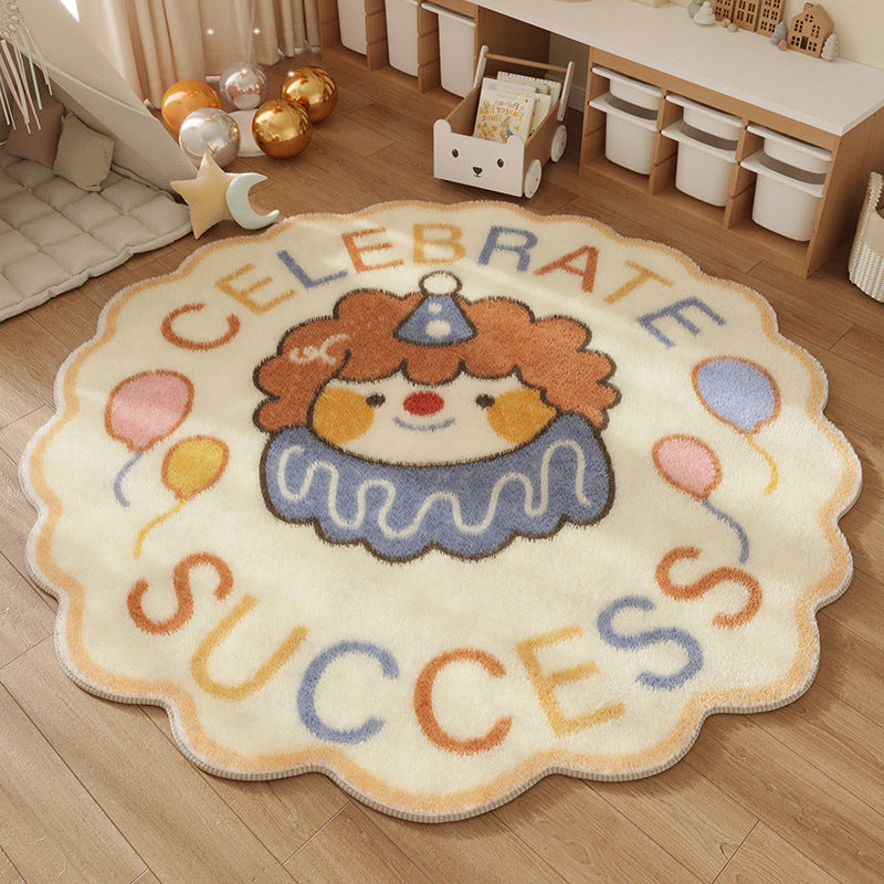 Playful Round Area Rug