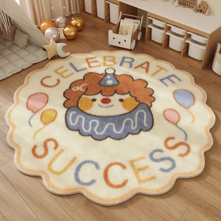 Playful Round Area Rug