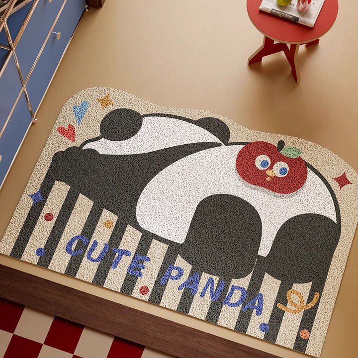 Playful Penguin-Themed Welcome Mat