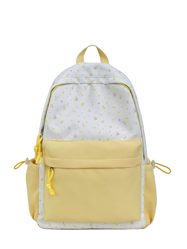 Mini backpack with floral design and practical organizer compartments Bowlift