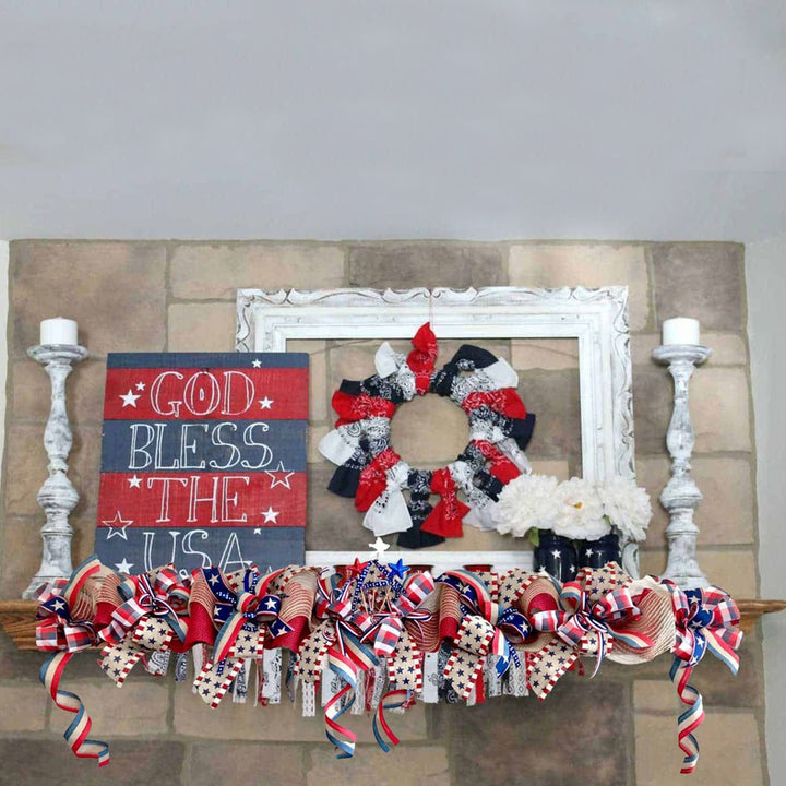Unisex nan fabric tassel garland banner with mixed-length chiffon strips and durable hanging cord Bowlift