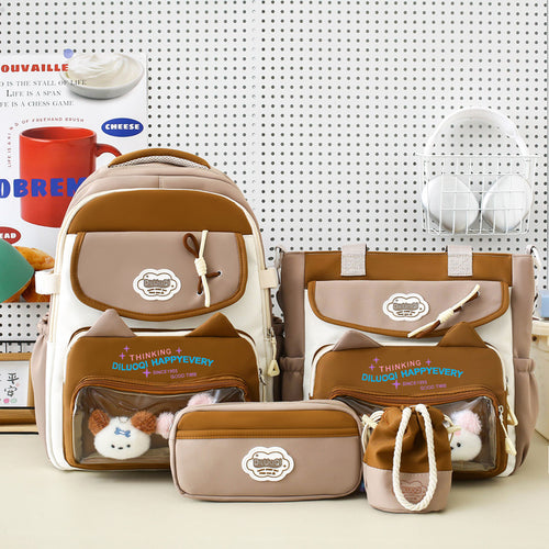 Multi-Functional 5-Piece School Backpack Organizer Set Bowlift