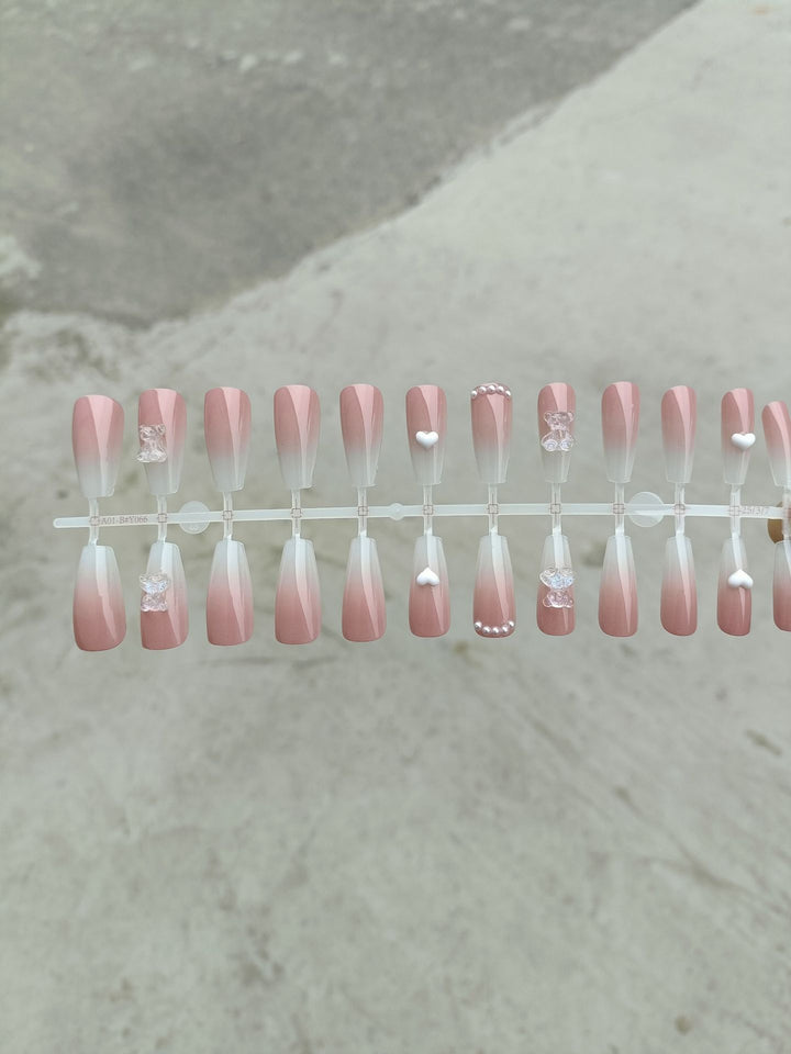 Artful Nail Art with Cute Bunny Pattern Cold Bowlift