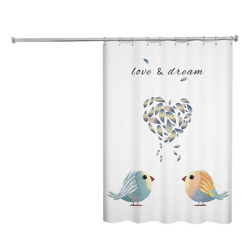 Elegant Shower Curtain Bowlift