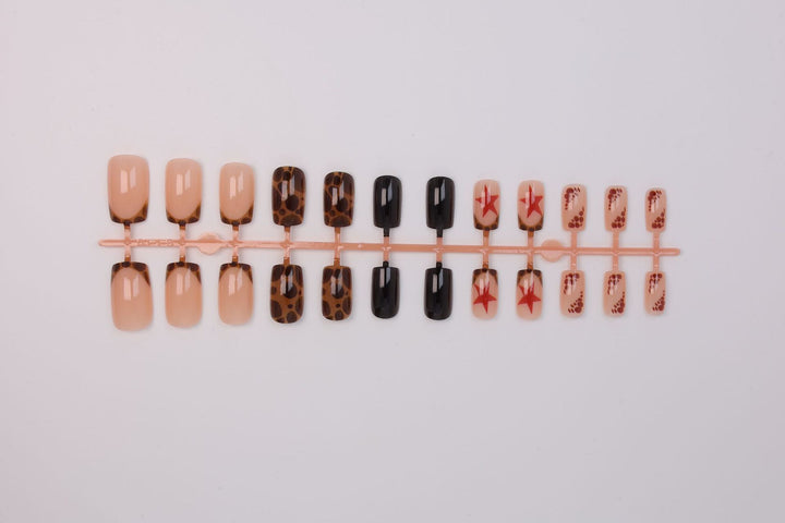 Artificial Nails with Elegant Accents Bowlift