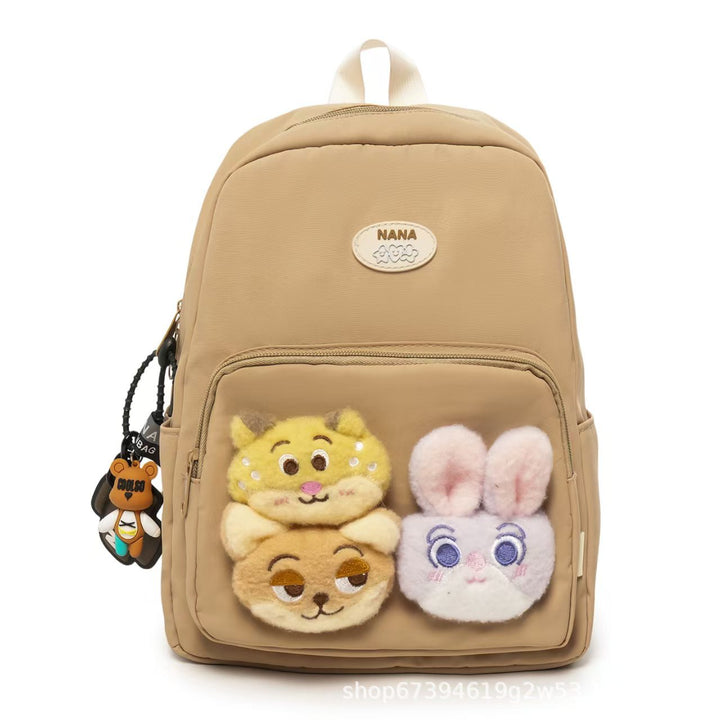 Plush Character-Themed Backpack Bowlift