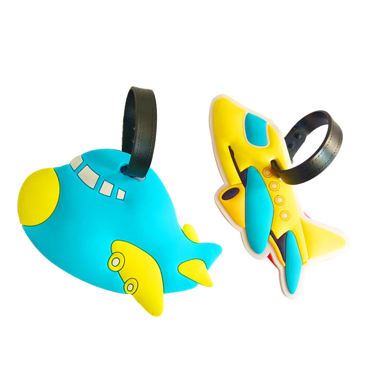 Unisex luggage tag in creative airplane design Bowlift