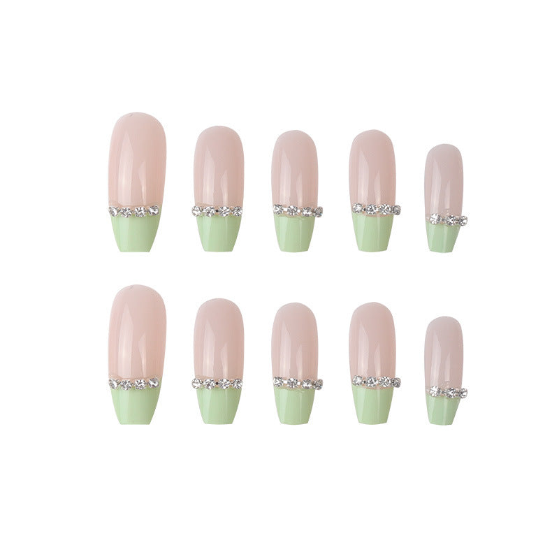 Sparkling Glamour Stiletto Nail Extensions Bowlift