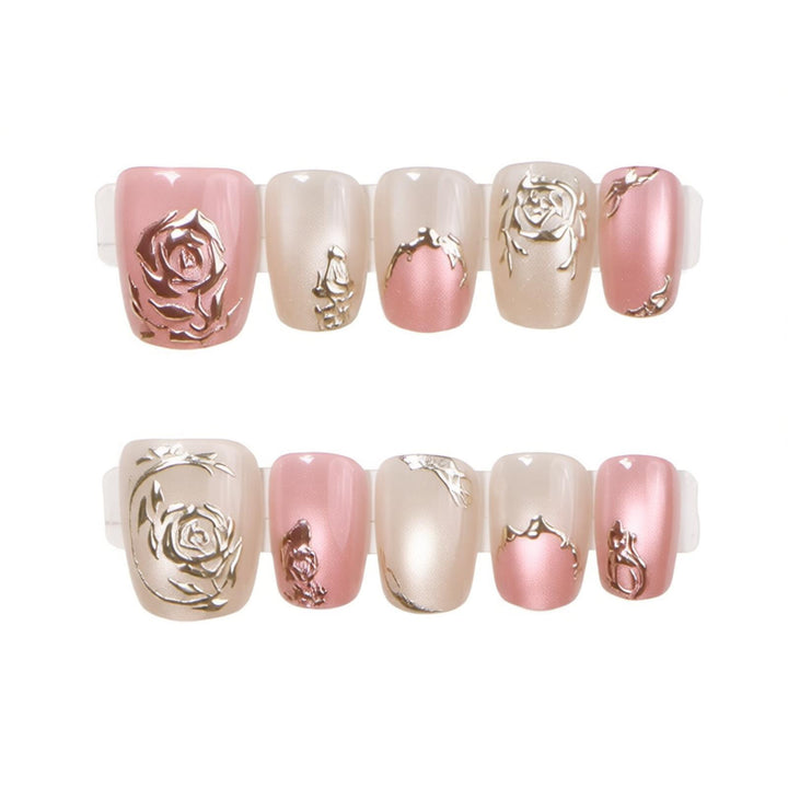 Premium Thematic Press-On Nail Set Bowlift