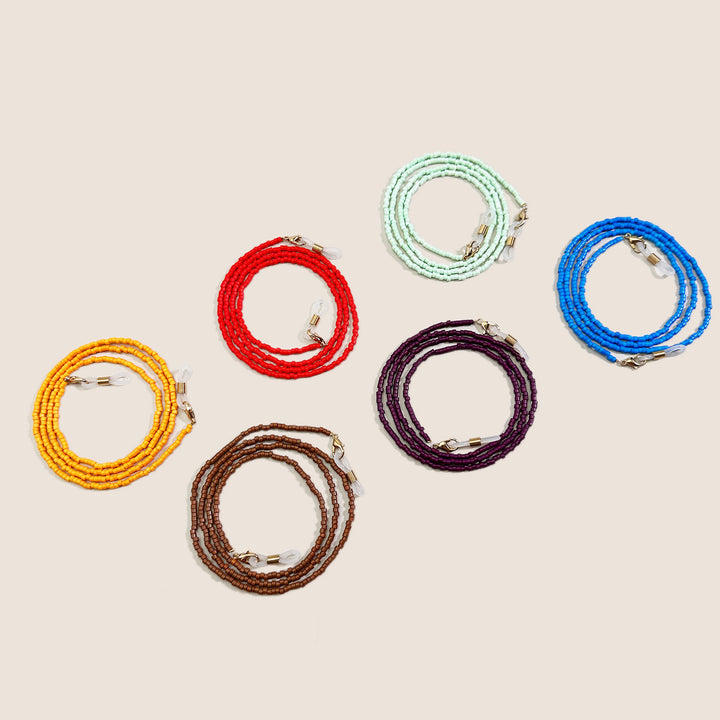 Beaded Eyewear Retainer Chain Bowlift