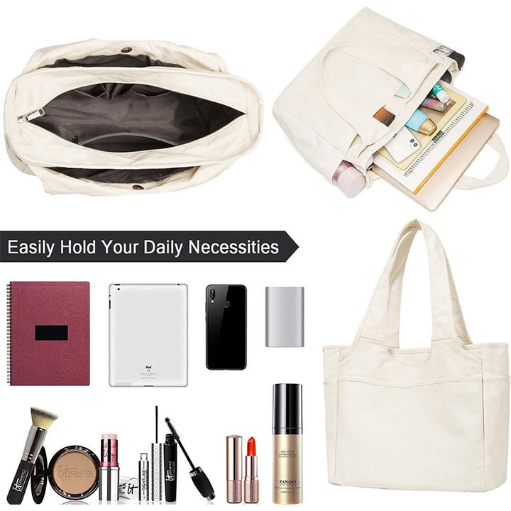 Everyday tote bag with generous interior Bowlift