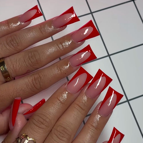 Square Tip Acrylic Nail Extensions Bowlift