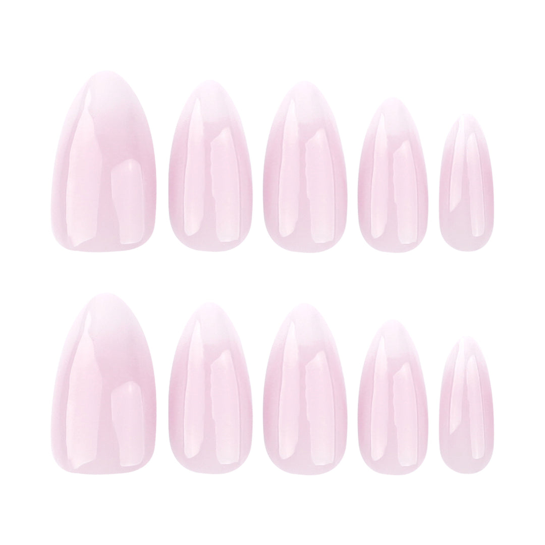 Elegant artificial nails with gentle ombre effect Bowlift