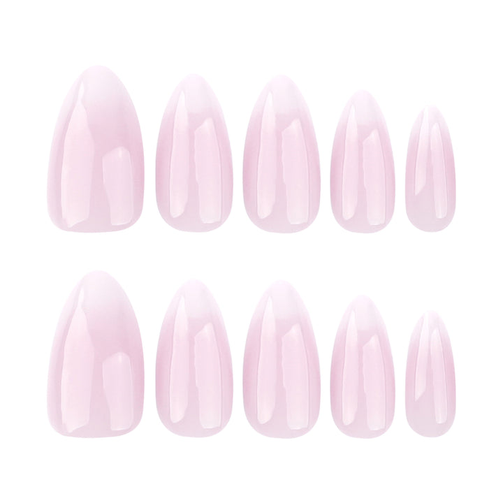 Elegant artificial nails with gentle ombre effect Bowlift
