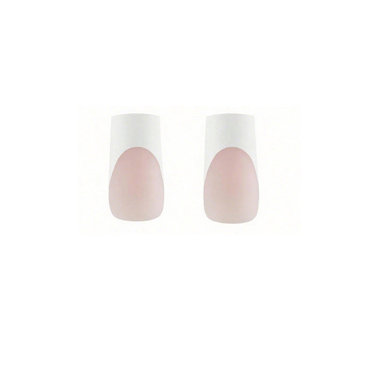 Modern French Tip Press-On Nails Bowlift