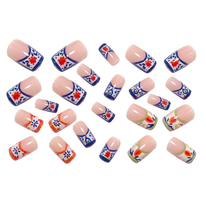 Artificial Nails in Elegant Floral Designs Bowlift