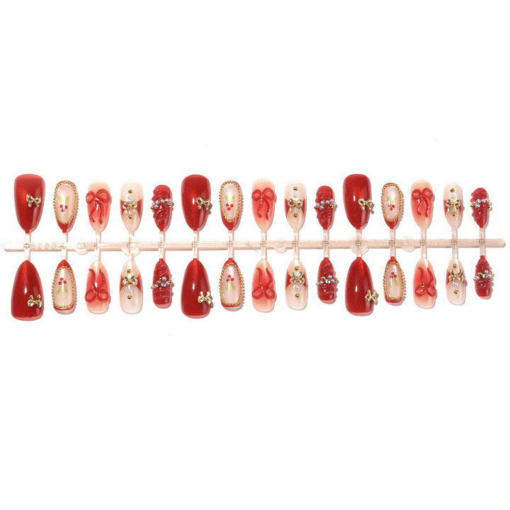 Nail art set with glamorous bows and sparkling details Bowlift