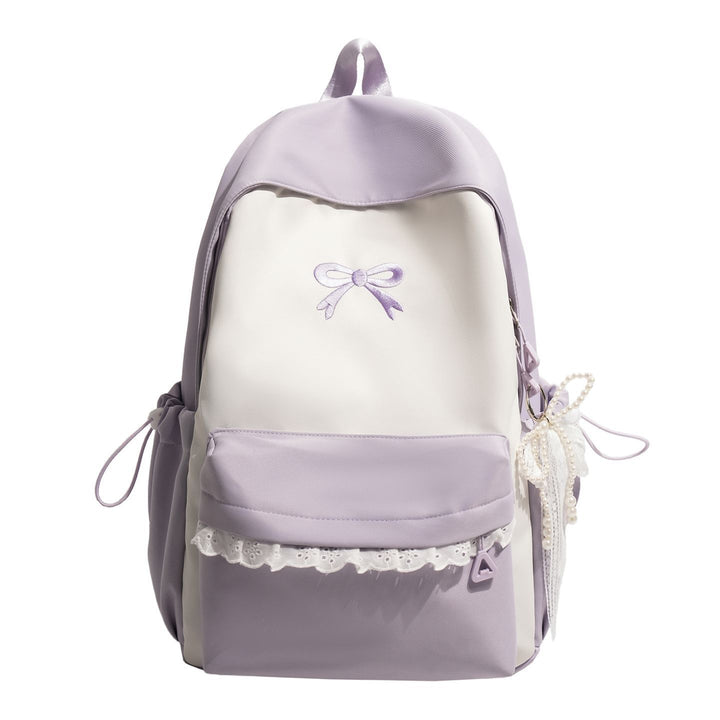 Bow-Embellished Backpack