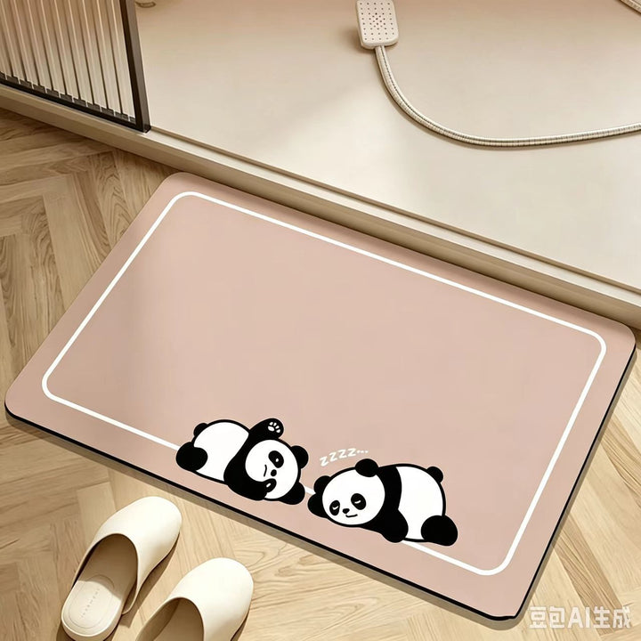 Non-Slip Memory Foam Bath Mat with Waterproof Backing Bowlift