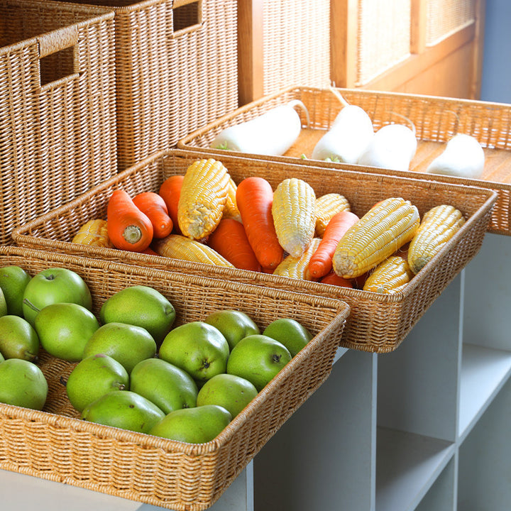 Natural Woven Storage Tray Bowlift